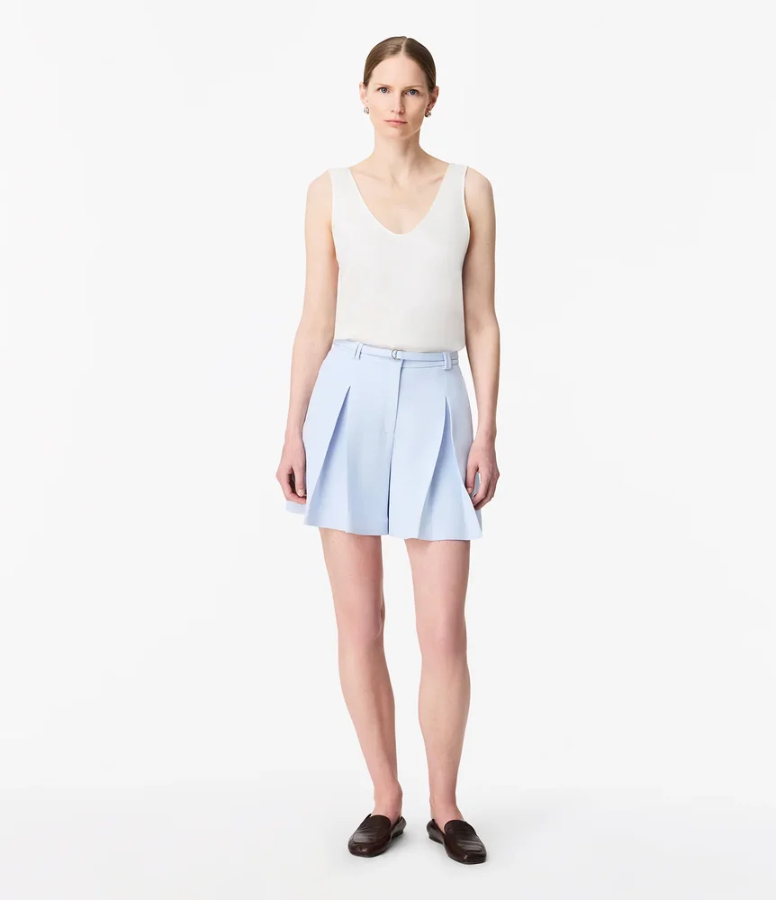 Fluid Pleated Short