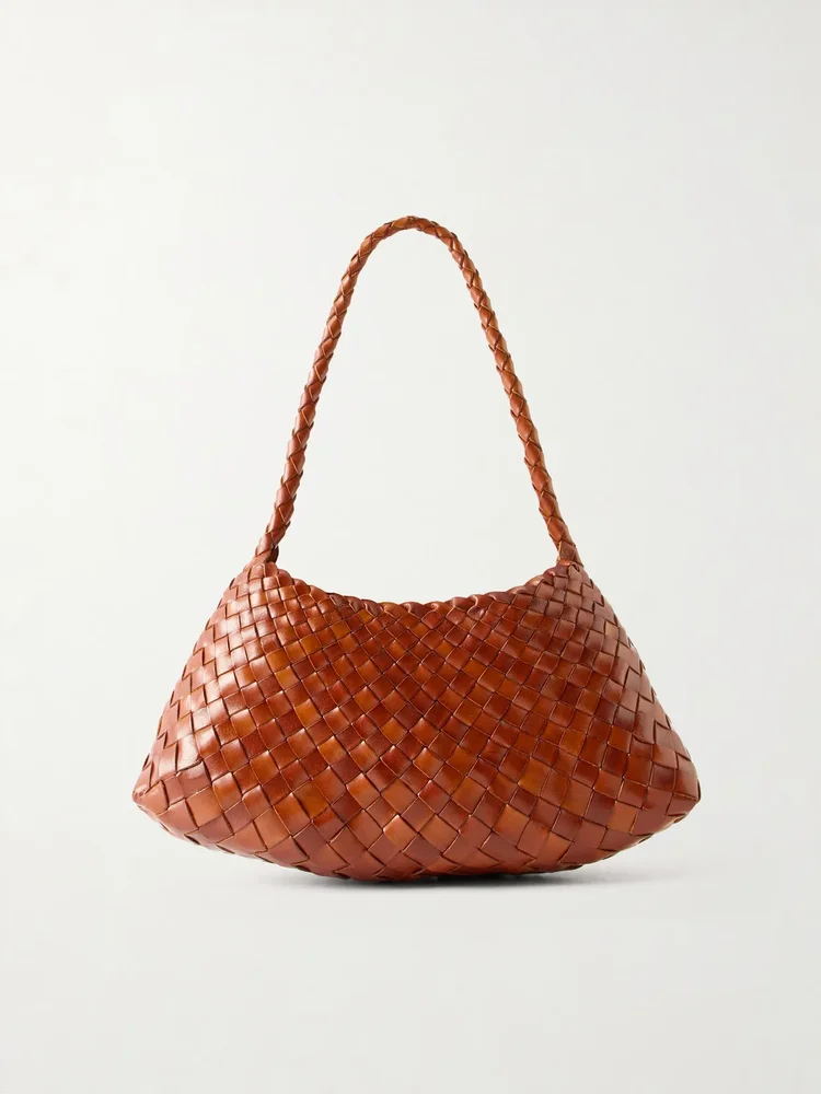 Rosanna mini woven leather shoulder bag