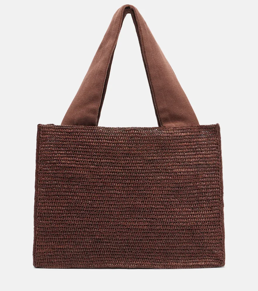 Loretta raffia tote bag