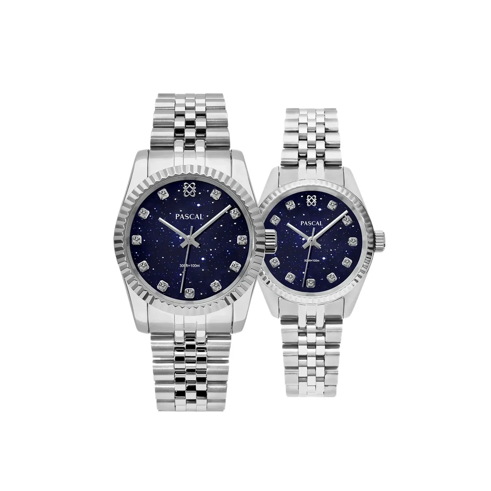 'Timeless Classic' Diamond Couple Watches